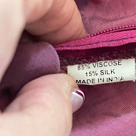 DOUBLE D RANCH Velvet Dress: Beads & Embroidery; Medium; Excellent Condition!!! - Picture 14 of 16